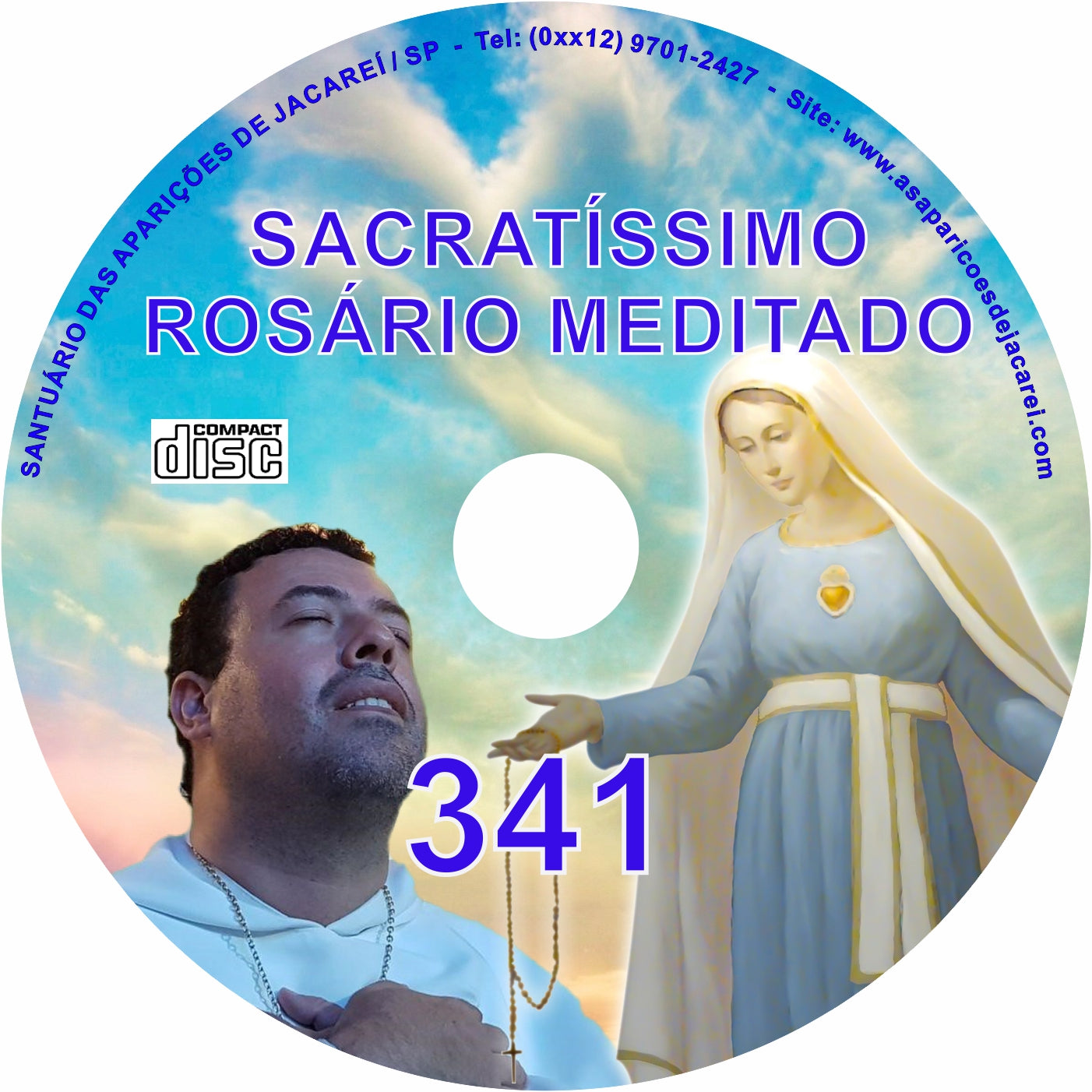 CD Rosário Meditado 341 CD Rosário Meditado 341